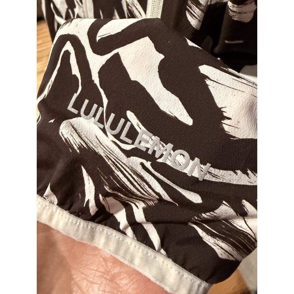 Lululemon Athletica Packable Ultralight Run Jacket Monarch Bloom Bone Espresso/6 - Picture 10 of 11